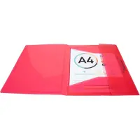Exacompta 3-klepsmap 55185E A4 PP (Polypropeen) 24 (B) x 32 (H) cm Rood 25 Stuks