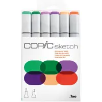 Copic Sketch Inktpatroon Secondary Tones 6 stuks