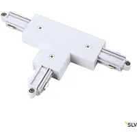 SLV 1-fase T-Connector 1 aarde links wit