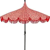 Mica Decorations Parasol Kelly Rood D 235 H 238 Cm