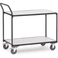 Fetra ESD - tafelwagen met 2 etages met laadvlak 850 x 500 mm