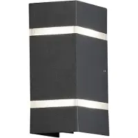 Konstsmide LED-wandlamp buiten Cremona, zwart, Aluminium, Modern, LED wandlamp buiten