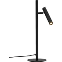 Dyberg Larsen LED-bureaulamp Carlo, dimbaar, zwart, Werkkamer / Kantoor, metaal, Scandinavisch, LED bureaulamp