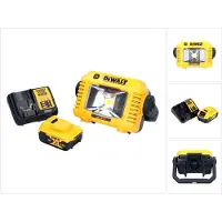 DeWalt DCL 077 P1 Oplaadbare LED-werklamp 12 V 18 V 2000 lm IP54 + 1x oplaadbare batterij 5,0 Ah + lader