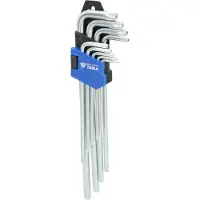 BRILLIANT TOOLS BT044019 Haakse schroevendraaierset T 10, T 15, T 20, T 25, T 27, T 30, T 40, T 45, T 50 9-delig