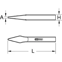 Ks Tools BRONZEPlus kruisbeitel, 300 mm 963.2473