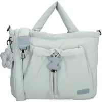Zebra trends Shopper/Handtas Puffy Juna Lichtblauw