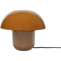 Kare Tafellamp Mushroom, bruin / roest, Woon-/ Eetkamer, metaal, Vintage, tafellamp