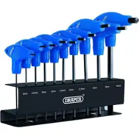 Draper Metric T-Handle Hexagon Key Set (10 Stuk)
