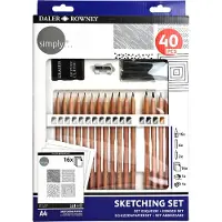 Daler Rowney Simply Sketching: Set van 40 tekenpotloden