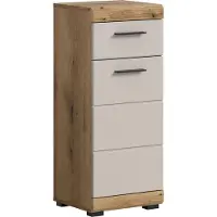 Ebuy24 Badkamerkast "Scout" met 1 deur en 1 lade, afwerking: kasjmierdecor mat, eikenhoutdecor.