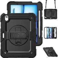 Just in Case Cover Full Body Shockproof Apple Ipad Air 11 2025 / 2024 Zwart