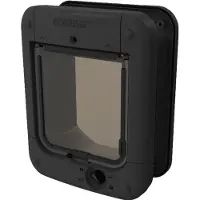 Cat Mate Kattenluik met Chip - Microchip Kattenluik met 4-Vergrendelingsstanden - 24,6 x 19,7 cm - Grijs- 360W