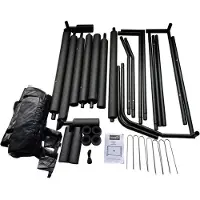 Lean Sport Draagbare voetbaldoel voor kinderen, metalen, 300x200x120 cm