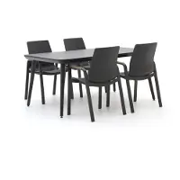 Hartman tuinmeubelen + 10% kassakorting | Hartman Flow/Sophie Studio 170cm dining tuinset 5-delig