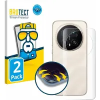BROTECT - Screenprotector voor Honor Magic 8 Pro (Achterkant) - Folie Beschermfolie transparant volledig dekking - 2 Stuks