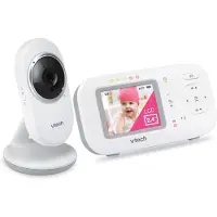 Vtech babyfoon met 2,4-inch display, nachtzicht, tweewegcommunicatie en temperatuurmeter