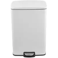 Salt & pepper Prullenbak Pedaalemmer 50L - 42x37xH63cm wit Dust