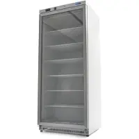 Maxima Vrieskast - 600 L - Wit - met Glazen Deur