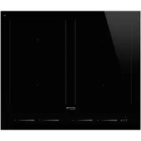 Smeg Inductie Kookplaat Kookplaat, Linea, Inductie, 60 cm, Zwart, Inbouw: Vlak opbouw of vlak inbouw