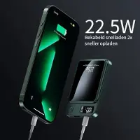 Golden Sound Powerbank 10000 mAh-Draagbare 10000mAh Powerbank, Ultradunne Magnetische Draadloze Oplading, 22.5W Super Snel Opladen,LED Digitaal Display