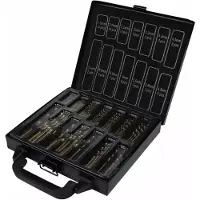 Hofftech Metaalborenset - 101 delig - Kobalt - 1,5-10 mm - Metaalborencassette - Voor Metaal, RVS, IJzer, Koper, Aluminium, Kunststof en Hout