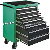 BRÜDER MANNESMANN Gereedschapwagen 321 dlg Green Line - 28270