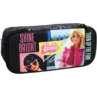 Barbie etui, 2 compartimenten, 26 cm, "Shine Bright", met glitter