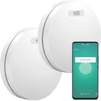 Aroha Smart Connect Rookmelder - 10 jaar batterij - Slimme rookmelder met app Tuya & SmartLife - Multipack 2 set