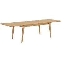 Ebuy24 Eettafel Darwin - Rechthoek Naturel Verlengbaar - 340cm