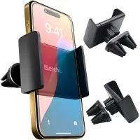 ISetchi Telefoonhouder Auto - Ventilatierooster - Uitschuifbaar Design - Universele GSM Houder - Autohouder Mobiel - Telefoonhouders Auto Ventilatie - Auto Accessoires - Zwart