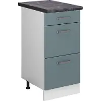 Vicco R-Line Keukenonderkast – 40 cm met laden, WB Antraciet Blauw-grijs