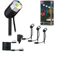 Paulmann colour Spot Pike Set RGBW Zigbee 94284 Verlichtingssysteem Plug&Shine ZigBee LED 4.5 W Warmwit Antraciet