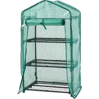 En.casa Tuinkas Chaam foliekas 125x69x49 cm groen