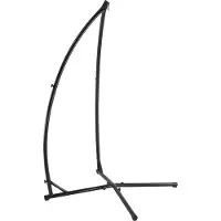 Casa.pro Hangstoel standaard staal 110x110x205 cm zwart