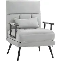 HOMCOM -Stoelbed-Polyester-71x71x97cm-Grijs