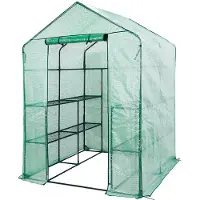 Neo Tools 15-911 - Opvouwbare Tuinkas - 143 x 143 x 195 cm - PE Folie - Stabiele Metalen Constructie