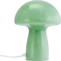 Dyberg Larsen Tafellamp Mushroom, groen, Woon-/ Eetkamer, Glas, Design, Tafellamp