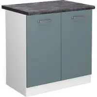 Vicco R-Line Wastafelkast – 80 cm, WB Antraciet Blauw-grijs