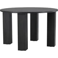 Ebuy24 Juno eetkamertafel Ø120cm zwart.