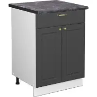 Vicco Fame-Line Keukenonderkast – 60 cm met lade, WB Antraciet Antraciet-goud