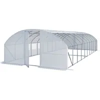 TOOLPORT Tunnelkas 4x10 m, PE-folie, wit