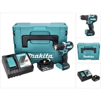 Makita DDF 487 RG1J accuboormachine 18 V 40 Nm borstelloos + 1x oplaadbare accu 6.0 Ah + lader + Makpac