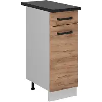 Vicco R-Line Keukenonderkast – 30 cm WB Antraciet Krachtige eik goud