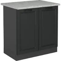 Vicco R-Line Wastafelkast – 80 cm WB Marmer Antraciet landhuis