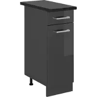 Vicco R-Line Keukenonderkast – 30 cm, WB Antraciet Antraciet Hoogglans