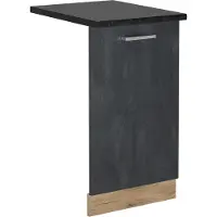 Vicco R-Line Vaatwasserfrontpaneel – 45 cm, WB Antraciet Zwart beton