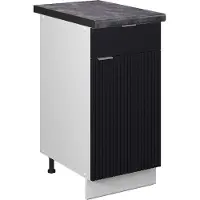 Vicco Fame-Line Keukenonderkast – 40 cm, WB Antraciet Zwart gestreept
