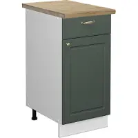 Vicco Fame-Line Keukenonderkast – 40 cm, WB Eik Groen-Goud Landhuis