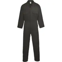 Portwest Euro katoenen overall, zwart, maat XXXL